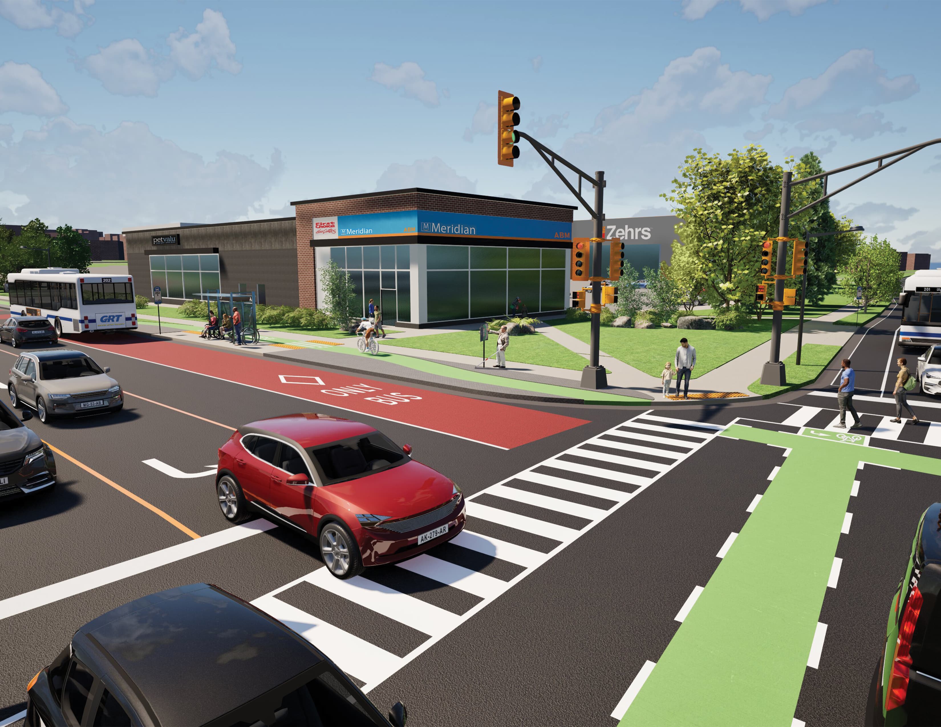 BRT proposal rendering