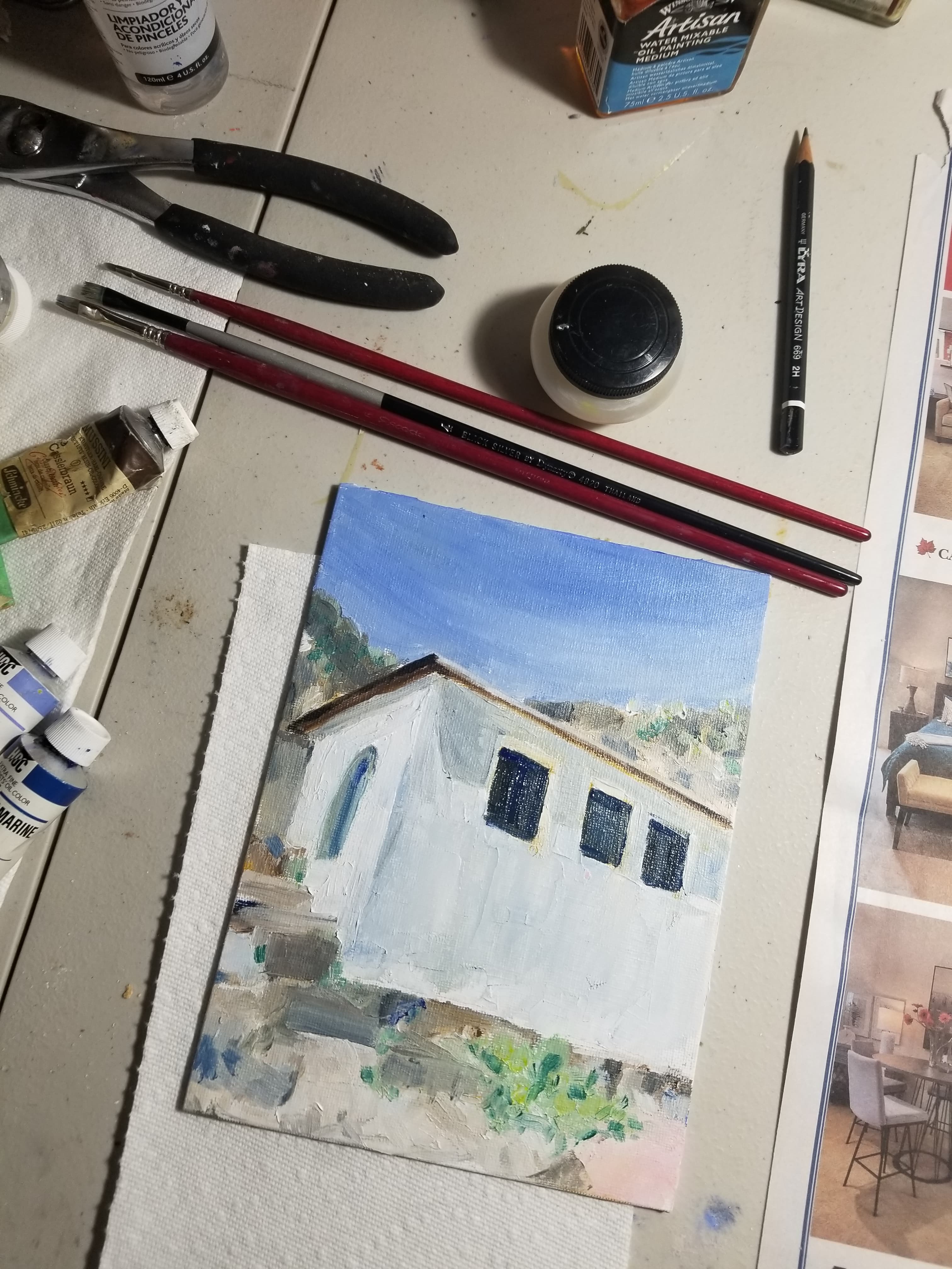 Painting of a house