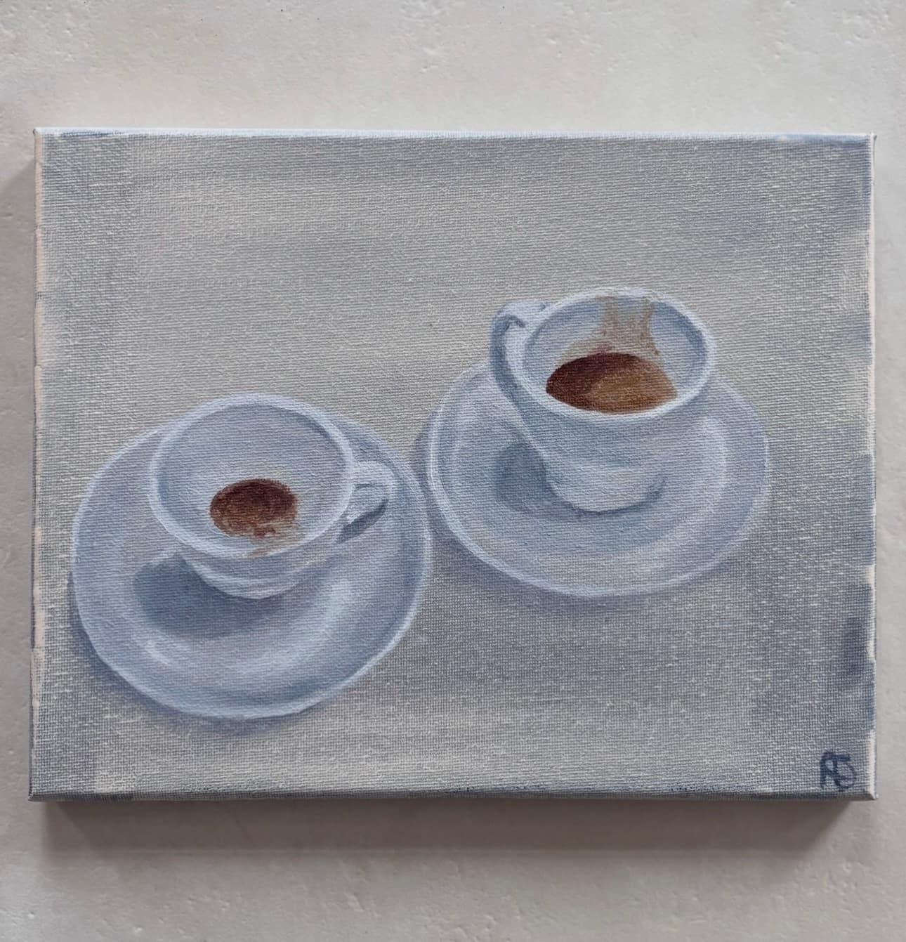 Painting of two espresso cups